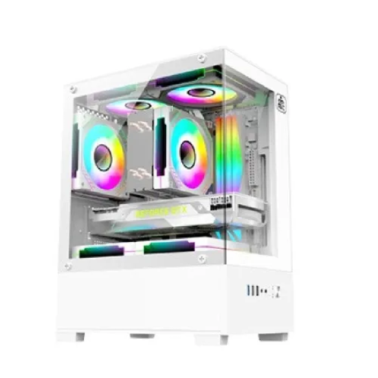 Againcart Ice Cooler X5 ARGB Desktop Gaming Case White