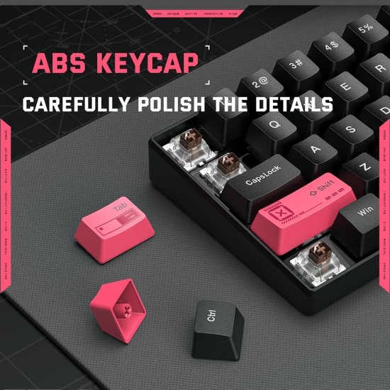 ONIKUMA G55 61 Keys RGB Colorful Lighting Wired Gaming Mechanical Keyboard – Brown Switch