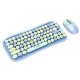 T-Wolf TF660 Wireless Keyboard Mouse Combo Blue