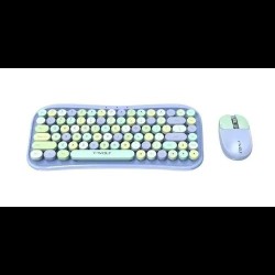 T-Wolf TF660 Wireless Keyboard Mouse Combo Blue