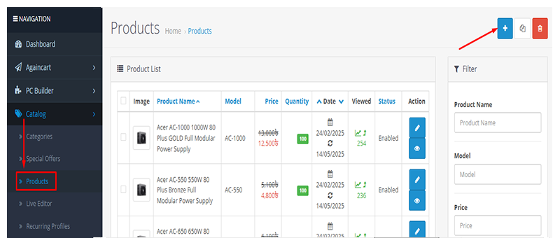 Add Products